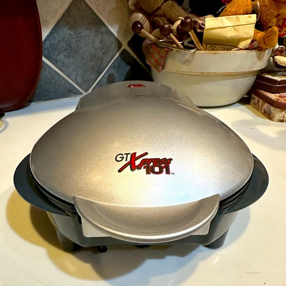 VTG GT XPRESS 101 MEAL SANDWICH DESSERT SILVER ELECTRIC COOKER GRILL 10”x9.5” - Picture 4 of 9